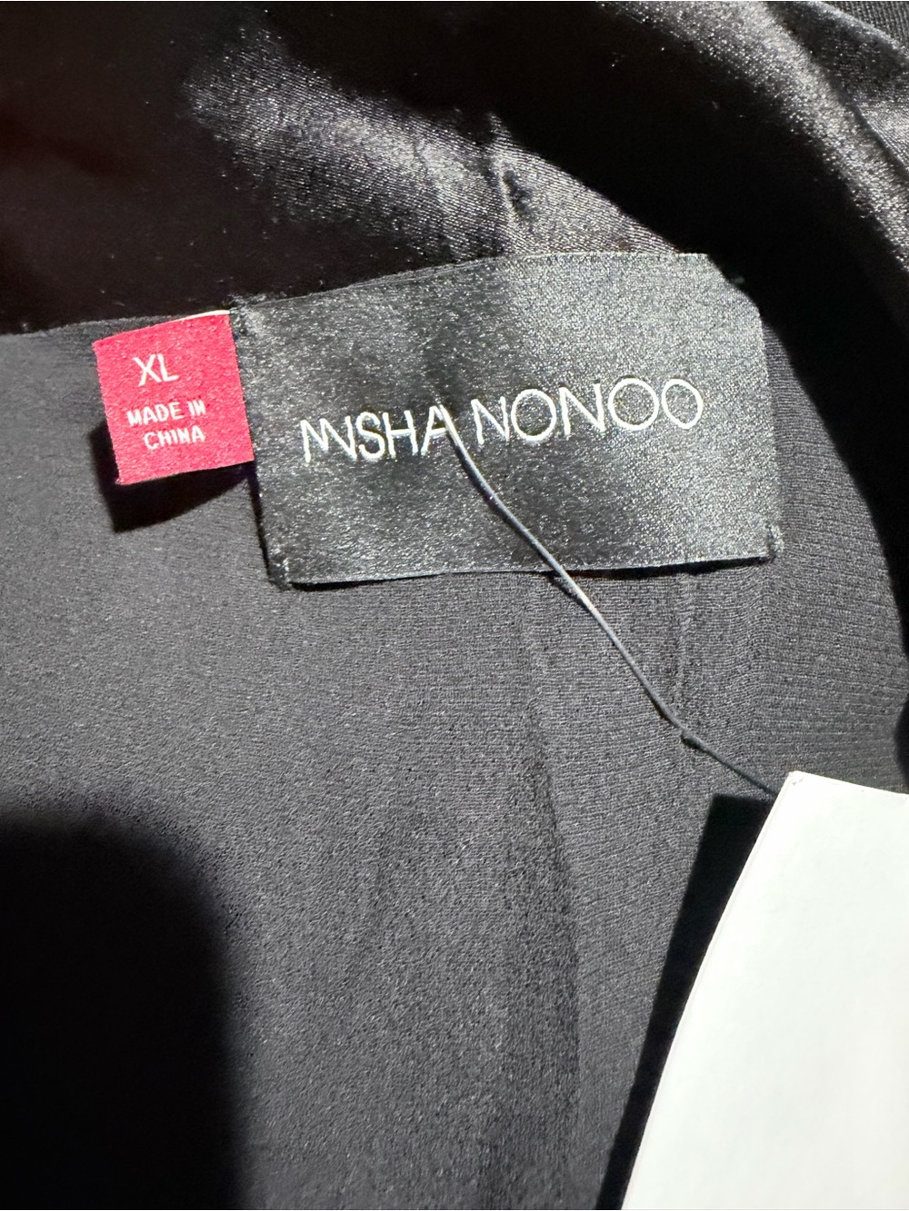 Misha Nonoo Black Silk Blend Midi Skirt XL Side Stripe NWT - Picture 4 of 6